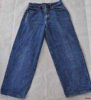 SEAN JOHN JEANS Boys size 14 Blue Denim Jeans Wide Straight Leg Style 