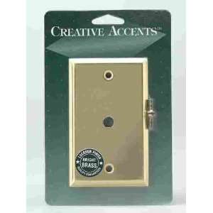 Creative Accents Bright Brass Steel Wall Plate (9BS109)