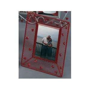  Creative Gifts RED MESH/HEARTS 3 X 5 FRAME
