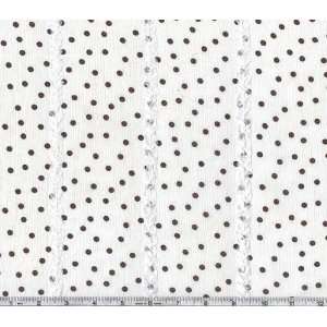  56 Wide Ribbon Dot Crinkle Chiffon White Fabric By The 