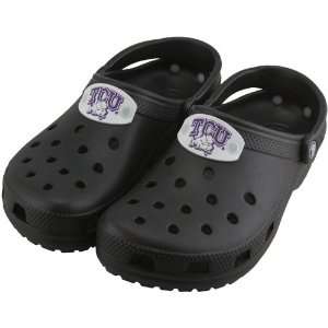    TCU Horned Frogs Youth Crocs Classic   Black