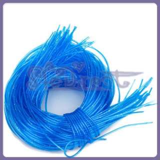 50 PVC Scoubidou Scoobie Glitter String cord Craft Make  
