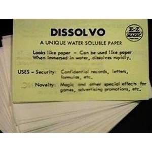  Dissolvo Water Soluble Paper 20 Sheets 