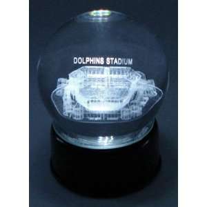 DOLPHIN STADIUM ETCHED IN CRYSTAL