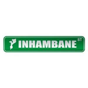     INHAMBANE ST  STREET SIGN CITY MOZAMBIQUE