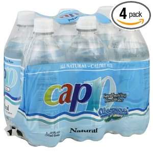 Cap 10 Natural Artesian Mineral Water 6 Count (Pack of 4)  