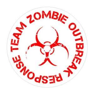 Zombie Outbreak Response Team   Window Bumper Sticker