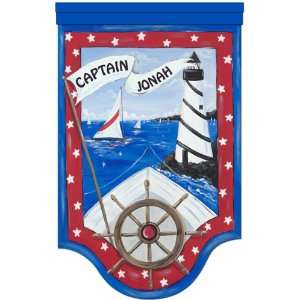  captain of the sea seaworthy blue personalized wall 