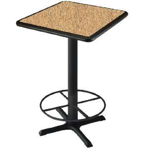  Square Pub Height Legacy Table with Vinyl Edges & Foot 
