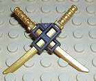 lego scabbard x 1 gold samurai swords x 2 new parts for minifigures 