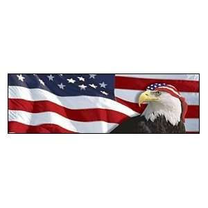  US Flag 1 Eagle Bandana Rear Window Graphic Automotive