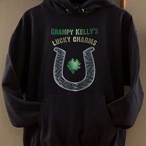 Personalized Hooded Sweatshirt   Grandpas Lucky Charms  