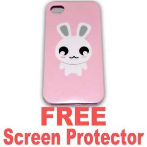  Cute Rabbit Case TPU Soft Case Cover for Apple Iphone4 4g 