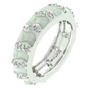  Grey Eternity Enamel Ring (size 07) 