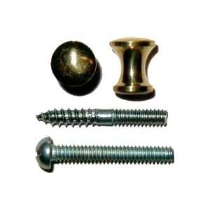  Brass Bookcase Knob   3/8