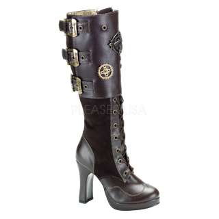 Demonia Crypto 106 300 301 302 315 35 Punk Gothic Boots Womens 4 