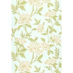    Whitney Floral Aqua by F Schumacher Wallpaper