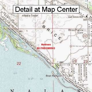   Topographic Quadrangle Map   Holmen, Wisconsin (Folded/Waterproof