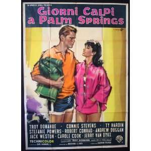  Palm Springs Weekend (1963) 27 x 40 Movie Poster Italian 