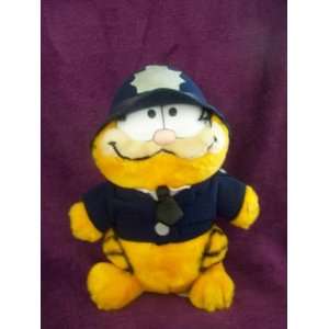    Vintage Garfield Policeman Plush By R Dakin 