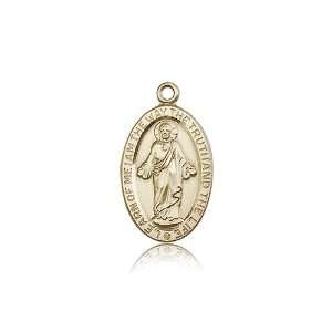  14kt Gold Scapular Medal Jewelry