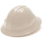 White Pyramex 4 Point Safety Full Brim Hard Hat  
