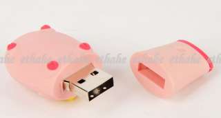 Cute Pig USB Flash Drive Memory Disk 4GB 4G Pink FDE929  