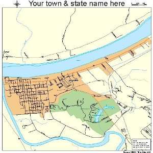  Street & Road Map of Carrollton, Kentucky KY   Printed 