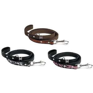    Rockin Doggie Leather Leashes w/Color Patterns