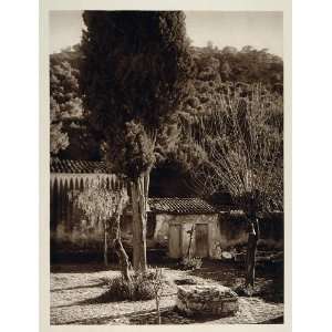  1928 Courtyard Daphni Monastery Greece Photogravure 
