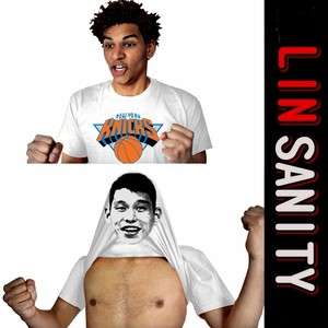 LINSANITY T Shirt Jeremy Lin New York Knicks 17 FLIP OVER Basketball 