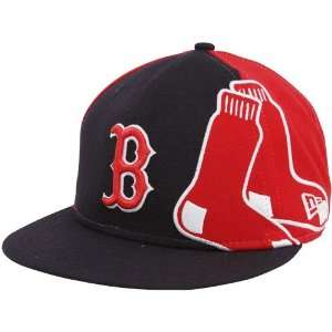 New Era Boston Red Sox Navy Blue Red Side Fill 59FIFTY Fitted Hat (7 1 