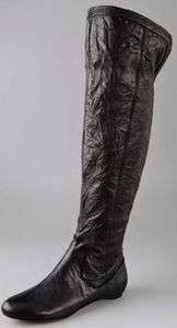 Modern Vintage Dalia over the knee black leather boot 6.5 $395 