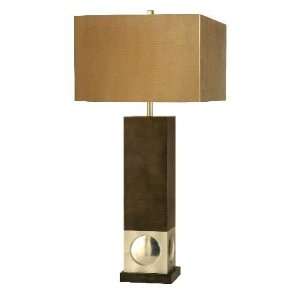  NL10639   Allure Table Lamp Root Beer and Silver