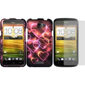  Colorful Hearts Design Hard Case Cover+LCD Screen 