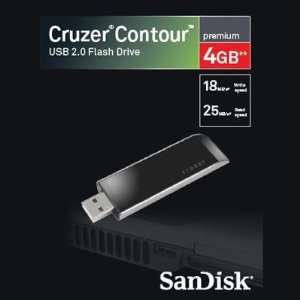  Sandisk GENUINE Cruzer Contour Premium 4GB USB Flash Drive 