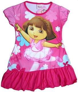 Red Babys Dancing Dora Girls Night Dress Gown Pajamas Clothes DR02 