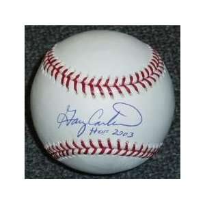  Gary Carter Signed Baseball   with HOF 03 inscription 