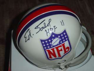 Ed Sabol 2011 HOFer NFL Films Signed mini Helmet  