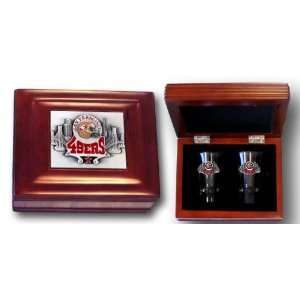  San Francisco 49ers Collectors Gift Box with Two Flared 