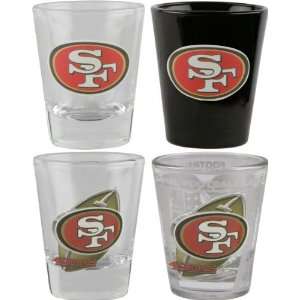 San Francisco 49ers Four Piece Collector Shot Glass Set  