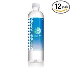 Metroelectro Micronutrient Water, 20 Ounce Bottles (Pack of 12)