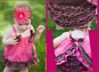 Girl Baby Ruffle Top+Pants Set S0 3Y New Bloomers Nappy Cover Clothes 