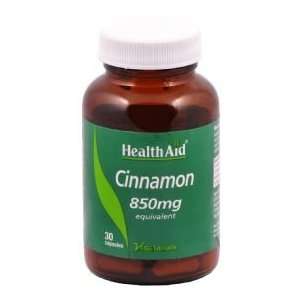 Health Aid Cinnamon 850mg New 30 Capsules Health 