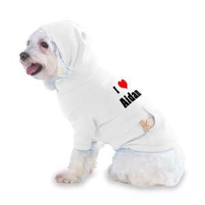  I Love/Heart Aidan Hooded T Shirt for Dog or Cat LARGE 