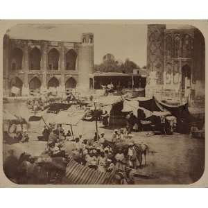 Samarkand Bazaar,types of vendors,Market Square,Madrasas,Registan,1865 