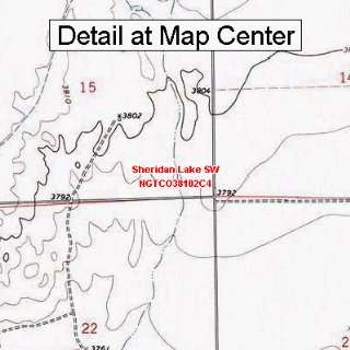     Sheridan Lake SW, Colorado (Folded/Waterproof)