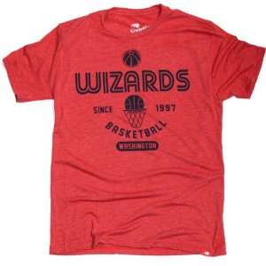  Washington Wizards Gymnasium Comfy Tri Blend Tee   Red 
