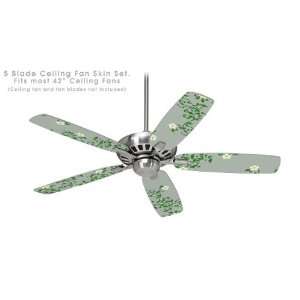 Ceiling Fan Skin Kit (fits most 42inch fans)   Victorian Design Green 