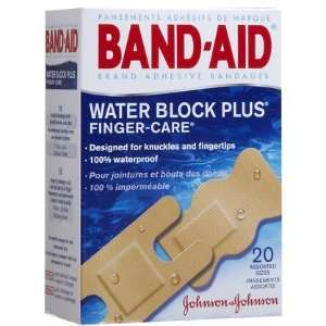 Band Aid Water Block Plus Finger Care Adhesive Bandages 20ct (Quantity 